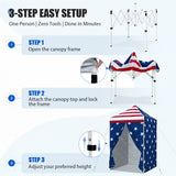5x5 Instant Canopy with 4-Side Wall Panels - Eagle Peak®