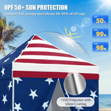 5x5 Instant Canopy with 4-Side Wall Panels - Eagle Peak®