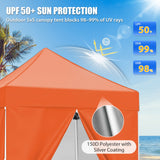 5x5 Instant Canopy with 4-Side Wall Panels - Eagle Peak®