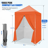5x5 Instant Canopy with 4-Side Wall Panels - Eagle Peak®