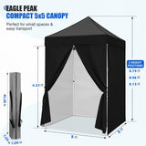 5x5 Instant Canopy with 4-Side Wall Panels - Eagle Peak®