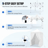 5x5 Instant Canopy with 4-Side Wall Panels - Eagle Peak®