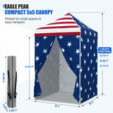 5x5 Instant Canopy with 4-Side Wall Panels - Eagle Peak®