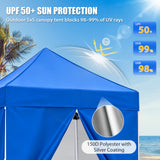 5x5 Instant Canopy with 4-Side Wall Panels - Eagle Peak®