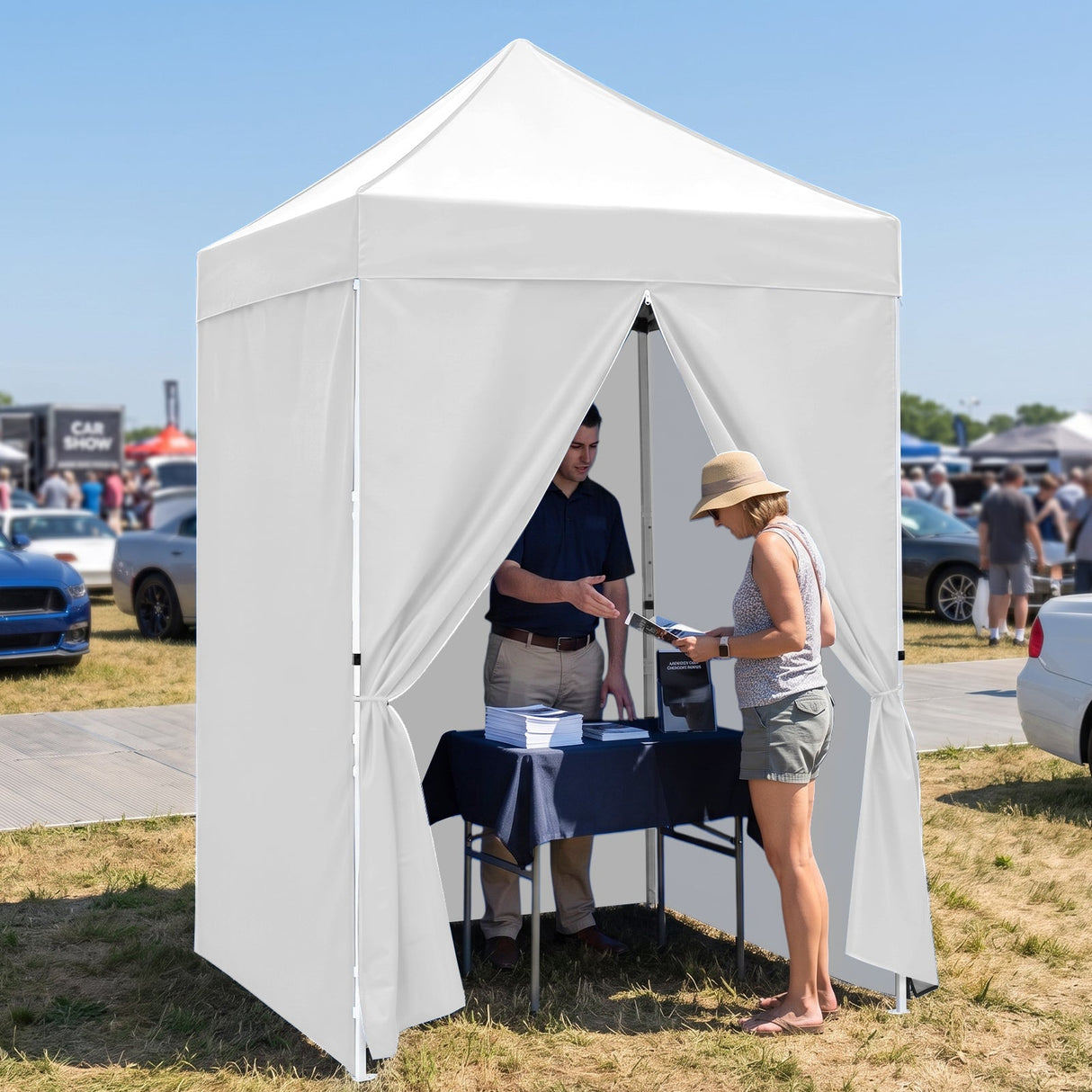 5x5 Instant Canopy with 4-Side Wall Panels - Eagle Peak®