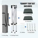 5x5 Instant Canopy with 4-Side Wall Panels - Eagle Peak®