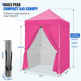5x5 Instant Canopy with 4-Side Wall Panels - Eagle Peak®