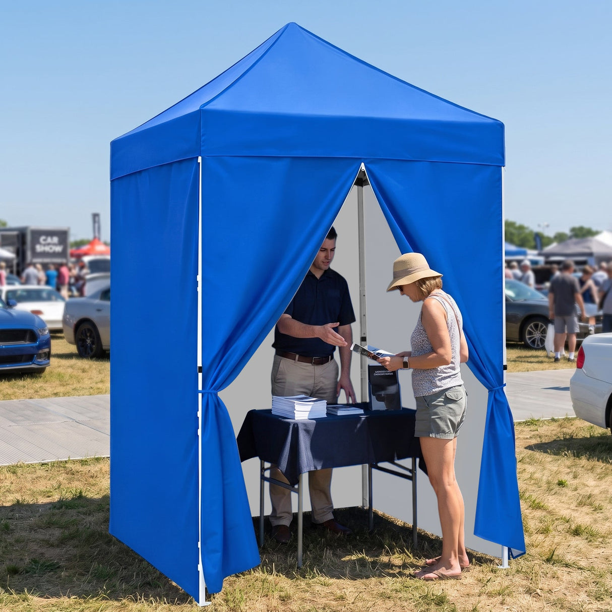 5x5 Instant Canopy with 4-Side Wall Panels - Eagle Peak®