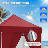5x5 Instant Canopy with 4-Side Wall Panels - Eagle Peak®
