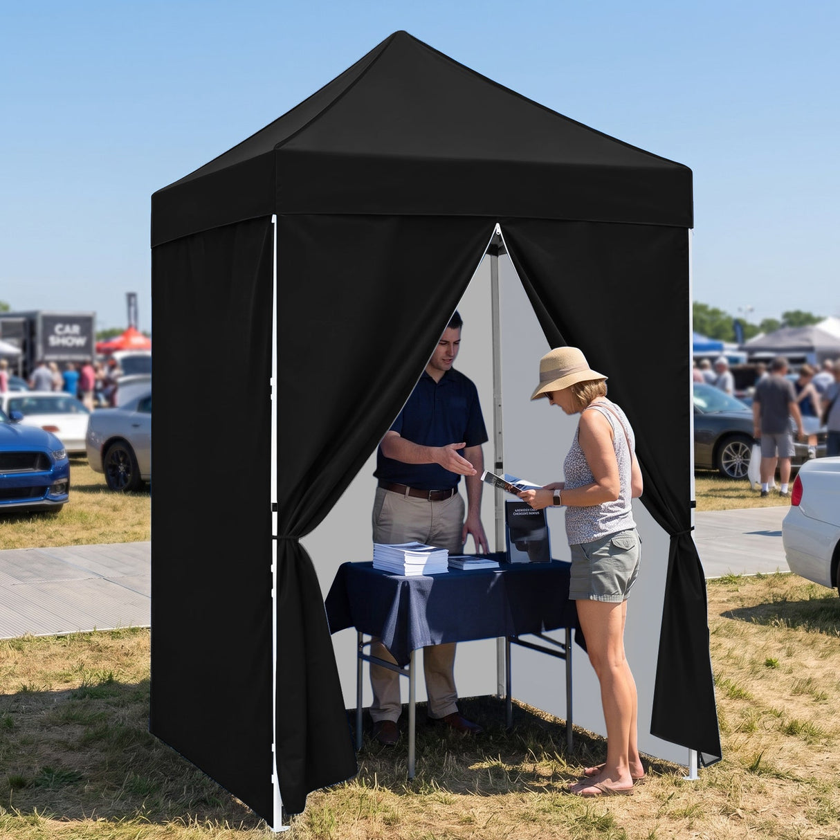 5x5 Instant Canopy with 4-Side Wall Panels - Eagle Peak®