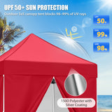5x5 Instant Canopy with 4-Side Wall Panels - Eagle Peak®