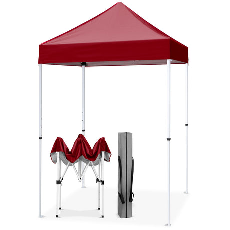 5x5 Pop Up Canopy Tent Instant Straight Leg Outdoor Canopy Easy Set - up - Eagle Peak