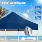 5x5 Pop Up Canopy Tent Instant Straight Leg Outdoor Canopy Easy Set-up - Eagle Peak®