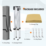 5x5 Pop Up Canopy Tent Instant Straight Leg Outdoor Canopy Easy Set - up - Eagle Peak