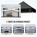 5x5 Pop Up Canopy Tent Instant Straight Leg Outdoor Canopy Easy Set - up - Eagle Peak