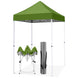 5x5 Pop Up Canopy Tent Instant Straight Leg Outdoor Canopy Easy Set-up - Eagle Peak®