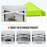 5x5 Pop Up Canopy Tent Instant Straight Leg Outdoor Canopy Easy Set - up - Eagle Peak