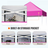 5x5 Pop Up Canopy Tent Instant Straight Leg Outdoor Canopy Easy Set - up - Eagle Peak