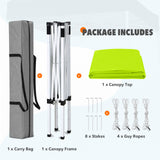 5x5 Pop Up Canopy Tent Instant Straight Leg Outdoor Canopy Easy Set - up - Eagle Peak