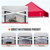 5x5 Pop Up Canopy Tent Instant Straight Leg Outdoor Canopy Easy Set - up - Eagle Peak