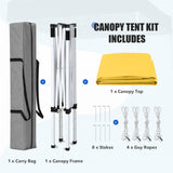 5x5 Pop Up Canopy Tent Instant Straight Leg Outdoor Canopy Easy Set-up - Eagle Peak®
