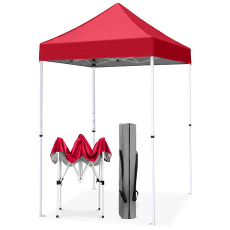 5x5 Pop Up Canopy Tent Instant Straight Leg Outdoor Canopy Easy Set-up - Eagle Peak®