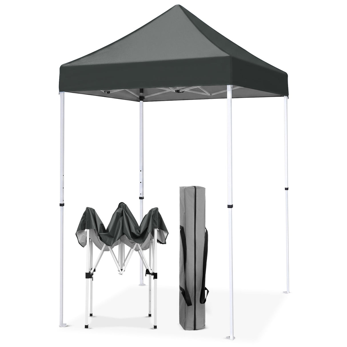 5x5 Pop Up Canopy Tent Instant Straight Leg Outdoor Canopy Easy Set-up - Eagle Peak®