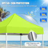 5x5 Pop Up Canopy Tent Instant Straight Leg Outdoor Canopy Easy Set-up - Eagle Peak®