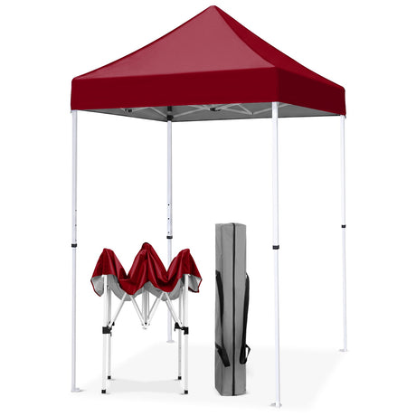 5x5 Pop Up Canopy Tent Instant Straight Leg Outdoor Canopy Easy Set-up - Eagle Peak®