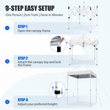 5x5 Pop Up Canopy Tent Instant Straight Leg Outdoor Canopy Easy Set-up - Eagle Peak®