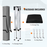 5x5 Pop Up Canopy Tent Instant Straight Leg Outdoor Canopy Easy Set - up - Eagle Peak