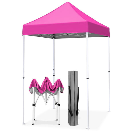5x5 Pop Up Canopy Tent Instant Straight Leg Outdoor Canopy Easy Set-up - Eagle Peak®