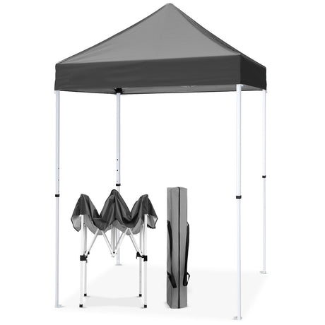 5x5 Pop Up Canopy Tent Instant Straight Leg Outdoor Canopy Easy Set - up - Eagle Peak