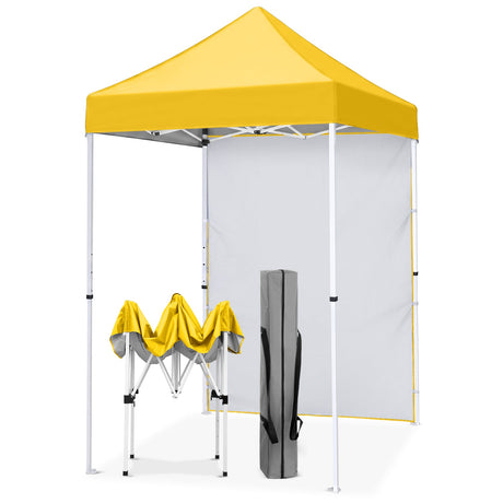 5x5 Pop Up Canopy Tent with 1 Removable Sidewall - Eagle Peak®