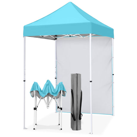 5x5 Pop Up Canopy Tent with 1 Removable Sidewall - Eagle Peak®