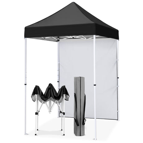 5x5 Pop Up Canopy Tent with 1 Removable Sidewall - Eagle Peak®