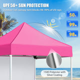 5x5 Pop Up Canopy Tent with 1 Removable Sidewall - Eagle Peak®