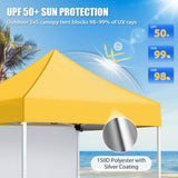 5x5 Pop Up Canopy Tent with 1 Removable Sidewall - Eagle Peak®