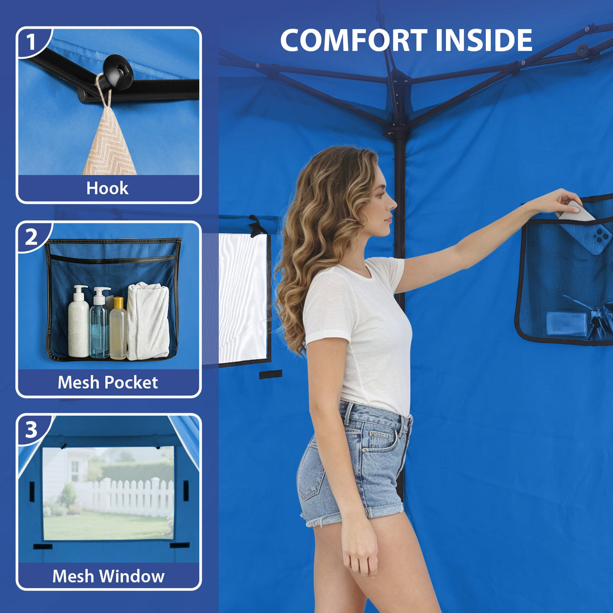 5x5 Pop Up Changing Tent, Portable Changing Room - Eagle Peak®