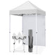 5x5 Straight Leg Pop Up Canopy Tent with One Removable Sunwall - Eagle Peak®