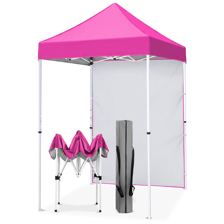 5x5 Straight Leg Pop Up Canopy Tent with One Removable Sunwall - Eagle Peak®