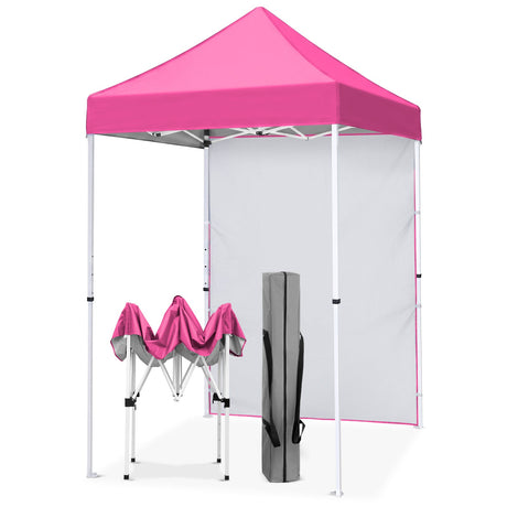 5x5 Straight Leg Pop Up Canopy Tent with One Removable Sunwall - Eagle Peak®