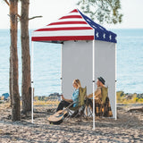 5x5 Straight Leg Pop Up Canopy Tent with One Removable Sunwall - Eagle Peak Custom Canopy Tent