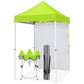 5x5 Straight Leg Pop Up Canopy Tent with One Removable Sunwall - Eagle Peak®