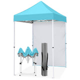 5x5 Straight Leg Pop Up Canopy Tent with One Removable Sunwall - Eagle Peak®