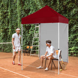 EAGLE PEAK Straight Leg Outdoor Portable Canopy Tent with Removable Sunwalls 5x5 ft, Carry Bag Included