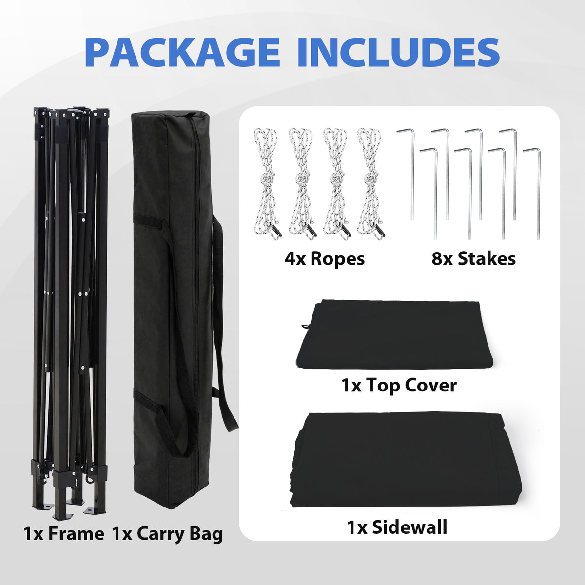 5x5 Pop Up Changing Tent, Flat Top Changing Room