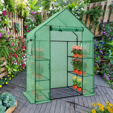 61"x28"x79"Walk in 3 - Tier Greenhouse - Eagle Peak