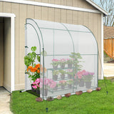 6.6x3.3x6.9 Outdoor Lean to Walk - in Greenhouse with Shelf - Eagle Peak Custom Canopy Tent