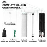 6.6x6.6 ft/ 8.5x8.5 ft Hexagon Pop up Greenhouse - Eagle Peak Custom Canopy Tent
